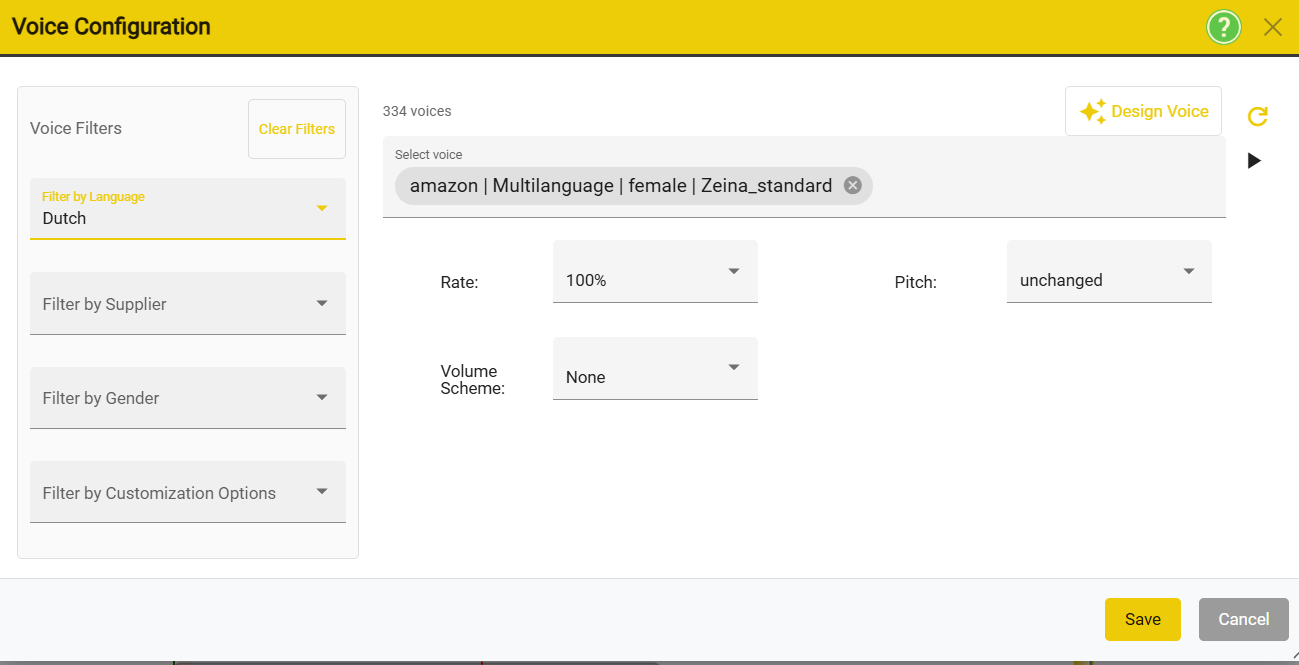 Voice selector.